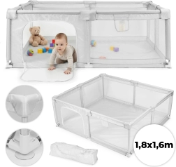 Laste mänguaed 180 × 160 cm hall reisikotiga ECOTOYS