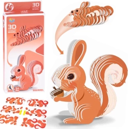 3D pusle papist orava DIY, 35 osa