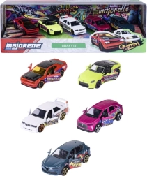 Majorette graffiti kinkekomplekt 5 autot 1:64