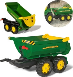 Laste kallutuskastiga haagis JOHN DEERE ROLLY TOYS halfpipe