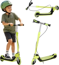 Trike Fix laste kokkupandav tõukeratas LED-ratastega, neoonroheline