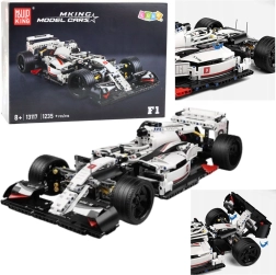 Construction Set F1 Racing Car White-Red
