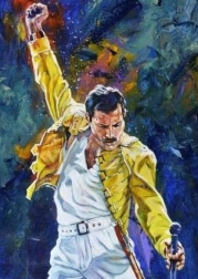 Teemantmaal Freddie Mercury 30 × 40 cm
