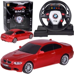 RC-auto koos rooliga BMW 1:24 – sportlik kaugjuhitav auto