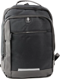 Meeste USB äriseljakott sülearvutile, must 16L 45cm