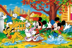 Puzzle Playing in Puddles 160 Pieces