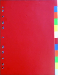Document Divider A4 2x6 Colors