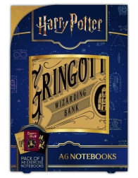 Harry Potteri jooneliste A6 märkmike komplekt Magical Locations