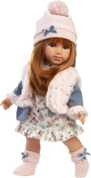 Realistlik nukk pehme kangast kehaga 35 cm Llorens NICOLE