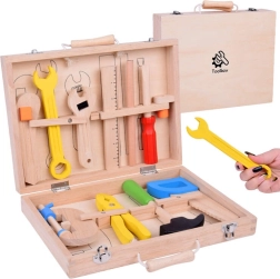 Wooden Tool Set in a Case for Children