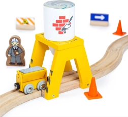 Bigjigs Rail tsemendisilo – puidust lisatarvik rongirajale