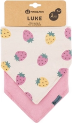 Petite&Mars bandana-sallbib Luke 2 tk beež kiivid & udune roheline