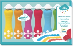 Djeco vahuvärvid laste käsnalehvitiga