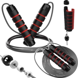 Reguleeritav terastrossiga kuullaagritega hüppenöör vahtkäepidemetega 3 m