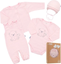 New Baby Sweet Bear Newborn Hospital Set Pink 62 (3–6 months)