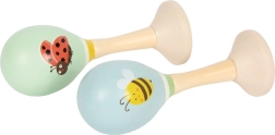 Puidust marakad Small Foot Mesilane ja Lepatriinu – komplekt 2 tk