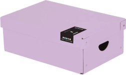 Lamineeritud hoiukarp kaanega PASTELINI väike lilla 355 × 240 × 95 mm