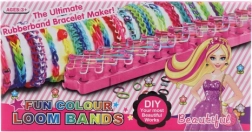 Kummirõngastest käevõrude valmistamise komplekt koos teljega