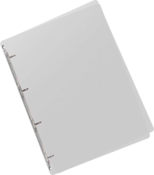 A5 Clear Polypropylene Ring Binder, 4 Rings