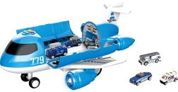 Lennujaama jaam valgus- ja heliefektidega 40 cm 6 autoga