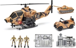 Sõjanduskomplekt helikopteri valguse ja heliga