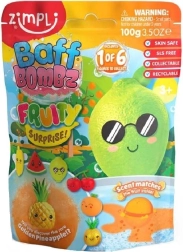 Zimpli Kids fizzy bath bomb Fruit with toy