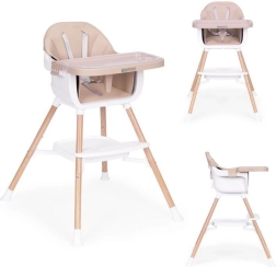 Laste söögitool 2 in 1, beež, ECOTOYS