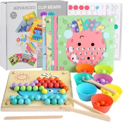 Montessori mosaiik puidust kuulidega – hariv pusle