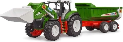 BRUDER ROADMAX traktor esilaaduriga ja kallutatava haagisega