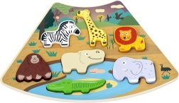 Wooden Safari Puzzle – Connectable Insert Board