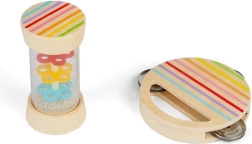 Bigjigs Toys mini komplekt: vihmapulk ja tamburiin