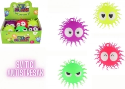 Antistressi karvane silikoonpall valgusega