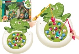 Kalapüügimäng õngede ja tuledega – dinosaurus