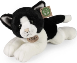 Rappa mustvalge lamav plüüsist kass 30 cm