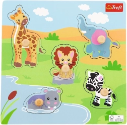 Wooden Mini Puzzle Safari – 5 Pieces