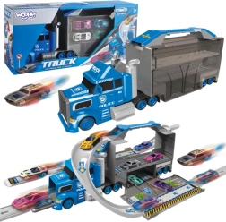 Woopie politsei veok 2-ühes – transporter ja võidusõiduraja komplekt