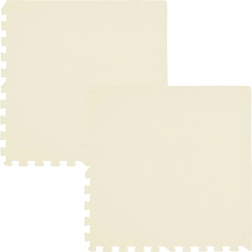 EVA vahtpõrandamatt HUMBI 120 × 60 cm, suured veekindlad pusletükid, kreemikas, 2 tk