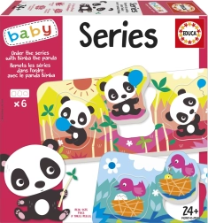 Educa Baby insert puzzle Panda Bimba and Friends, 6 puzzles of 3 pieces each