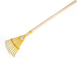 Laste lamellrehad puidust varrega 80 cm – kollane