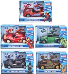 Marvel 1:32 pull-back car with light and sound, mixed models