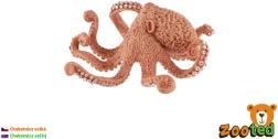 Plastic giant Pacific octopus figure, 11 cm