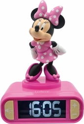 MINNIE laste äratuskell 3D-öölambiga