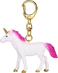 Neon pink unicorn keychain mojo