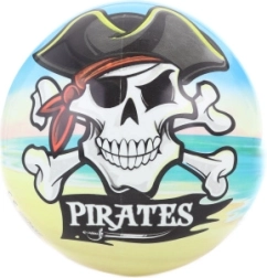 Piraadimustriga pall 23 cm