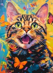 Happy Kitten Puzzle 260 Pieces