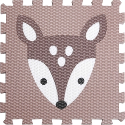 Minideckfloor täpiline hirvevasikas – pruun tumedapruuni vasikaga