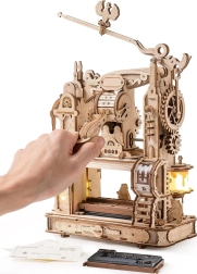 Robotime ROKR valgustusega puidust 3D pusle – klassikaline trükimasin (303 osa)