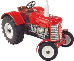Metallist traktor Zetor 50 Super võtmemehhanismiga 1:25, punane