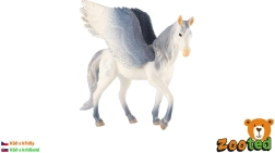Zooted valge ja hall tiivuline hobune Pegasos 14 cm