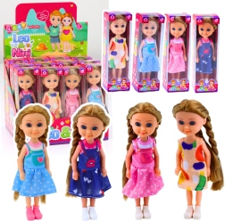 Mini nukk pikkade juustega kleidis 15 cm